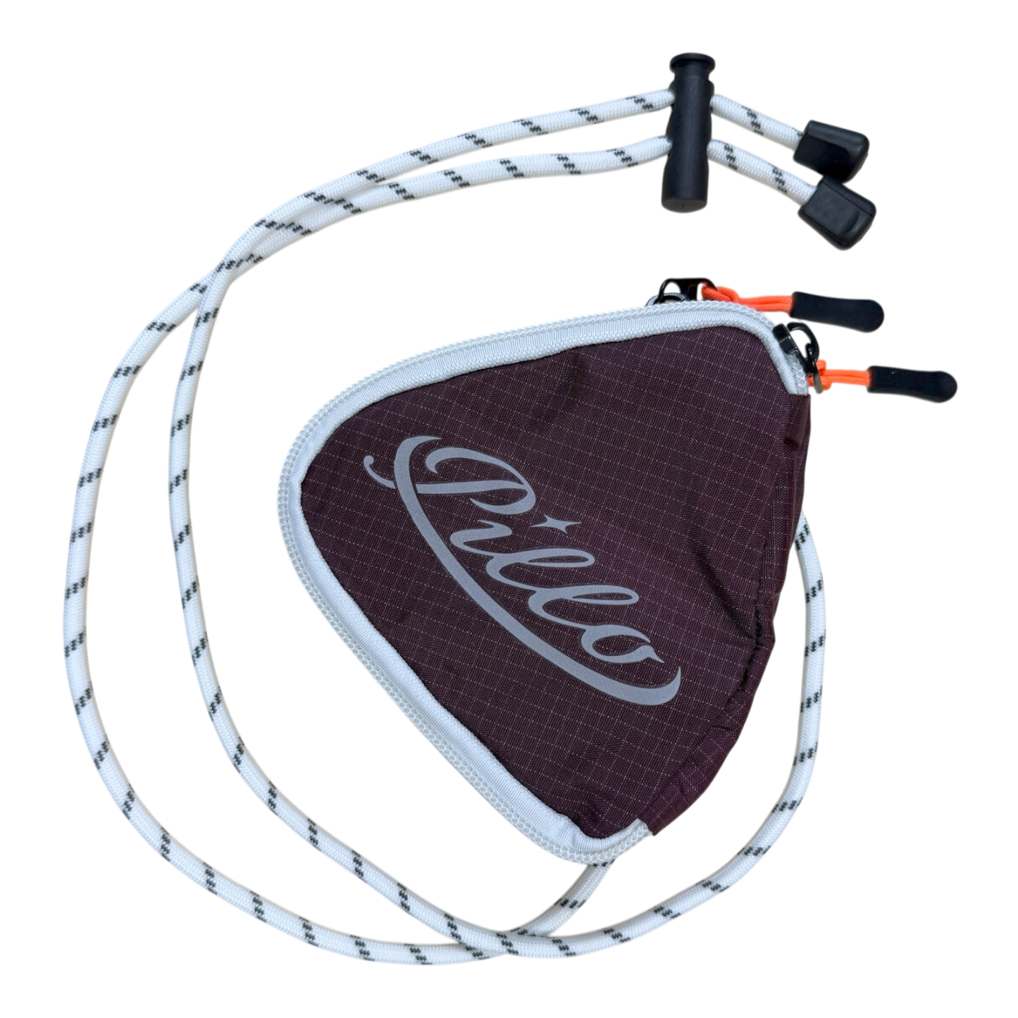 pillo triangle mini pouch burgundy