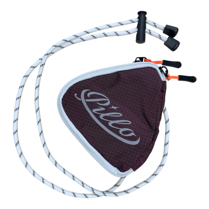 pillo triangle mini pouch burgundy
