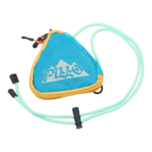 pillo triangle mini pouch blue