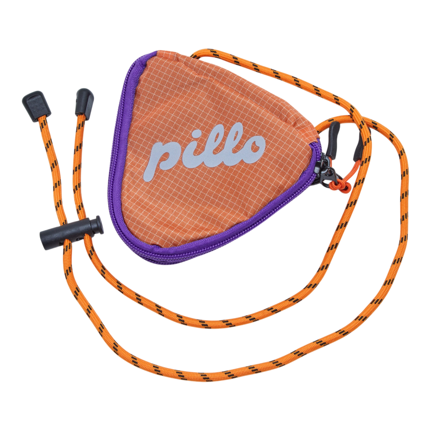pillo triangle mini pouch orange