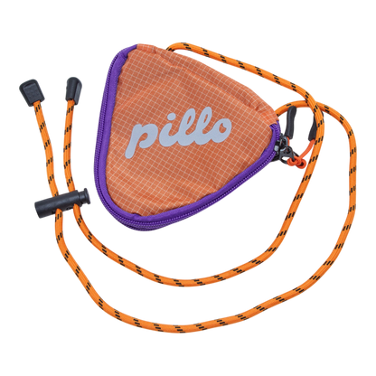 pillo triangle mini pouch orange