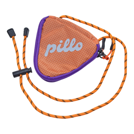 pillo triangle mini pouch orange