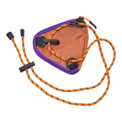 pillo triangle mini pouch orange