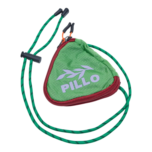 pillo triangle mini pouch green