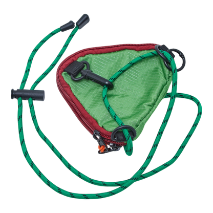 pillo triangle mini pouch green