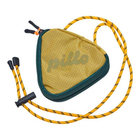 pillo triangle mini pouch yellow