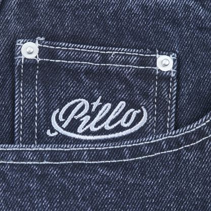 pillo denim washed black