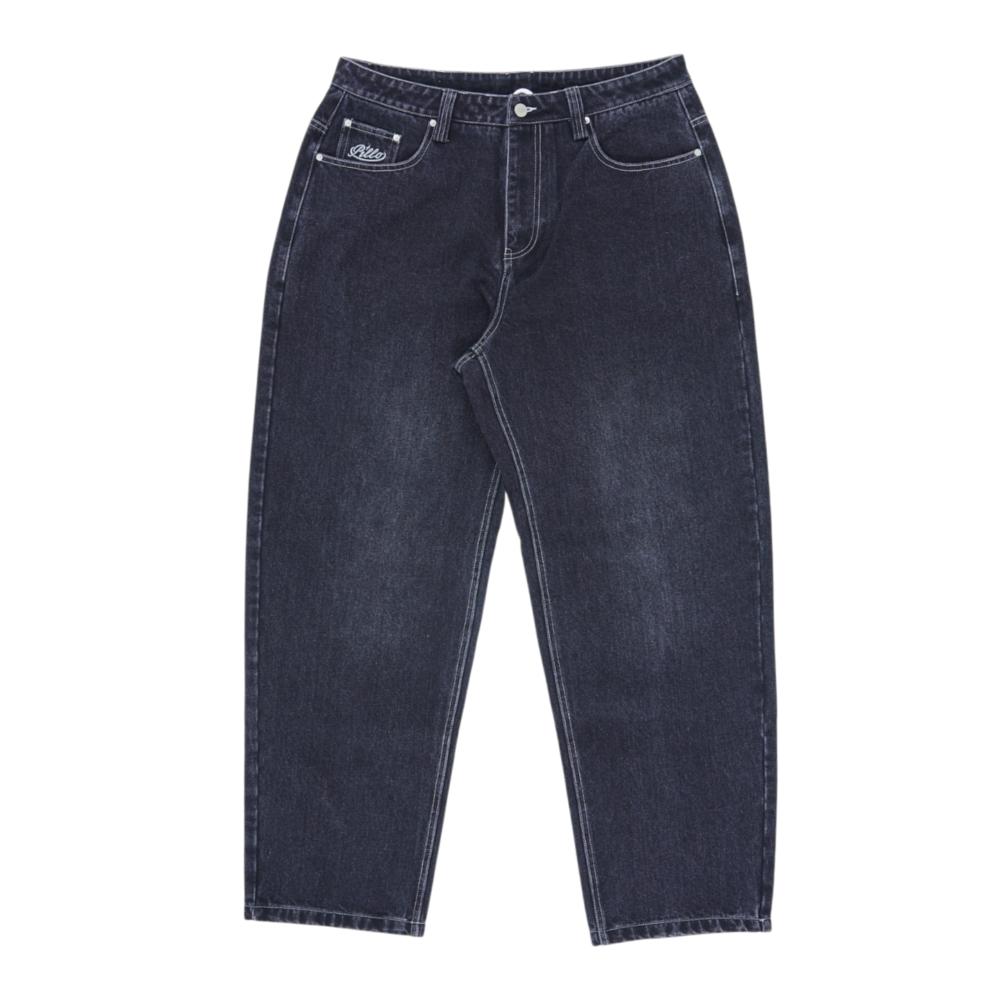 pillo denim washed black