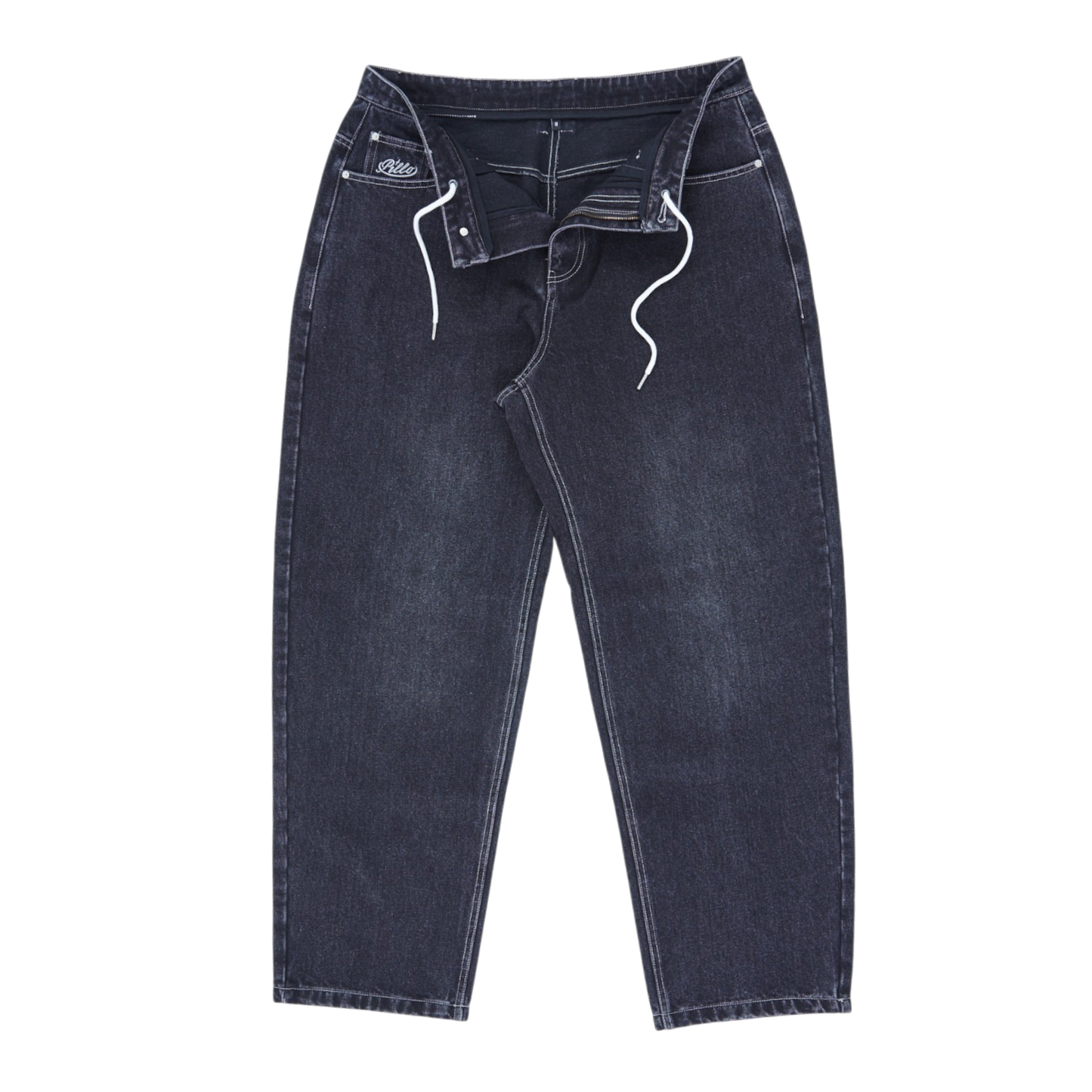 pillo denim washed black