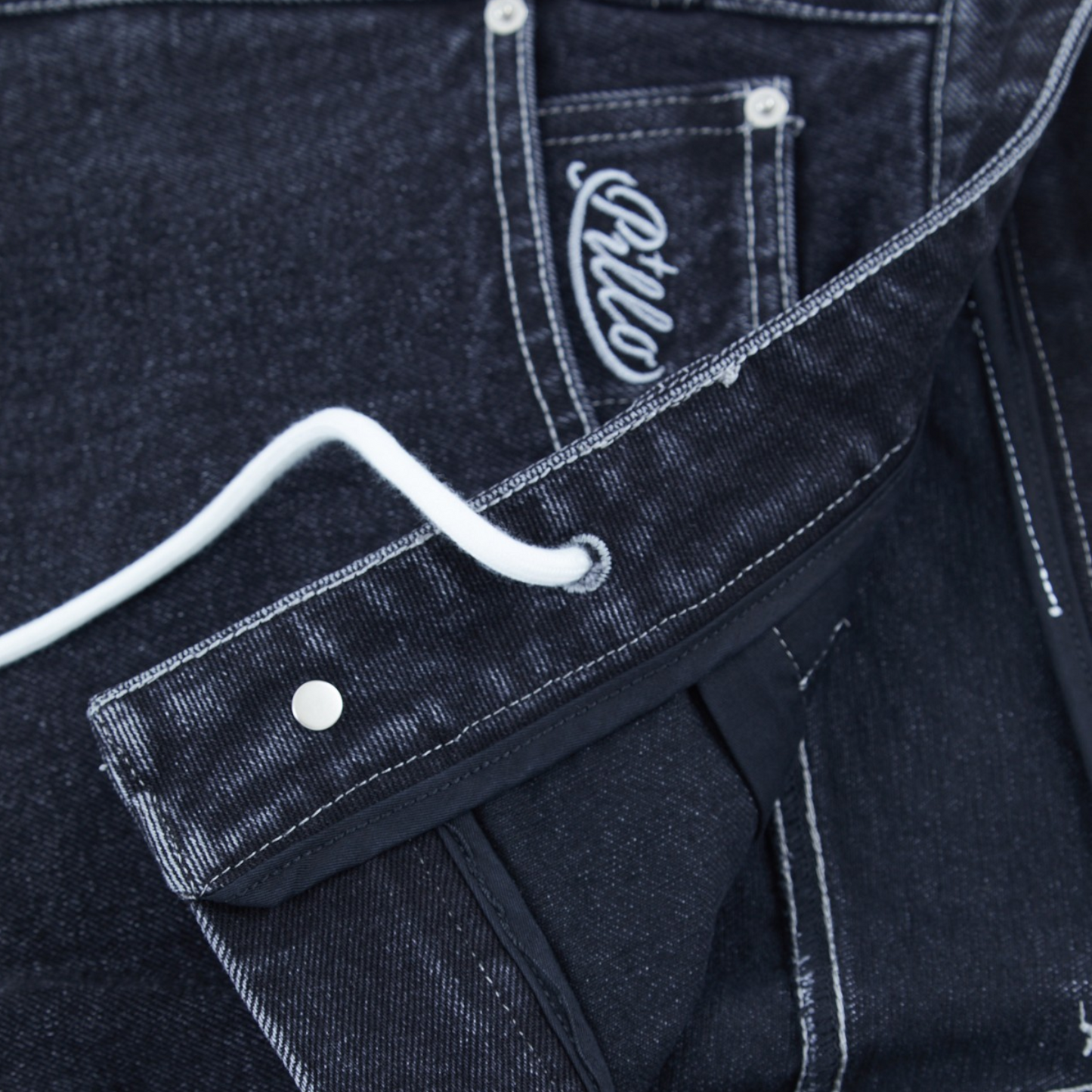 pillo denim washed black