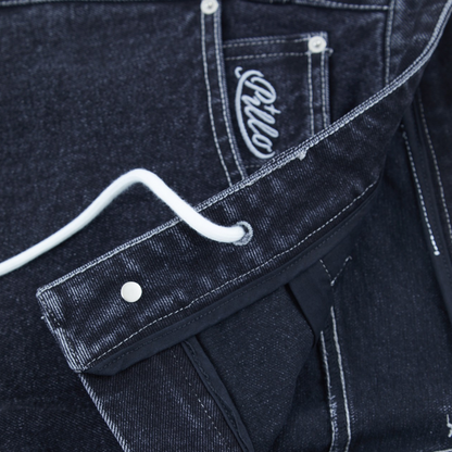 pillo denim washed black