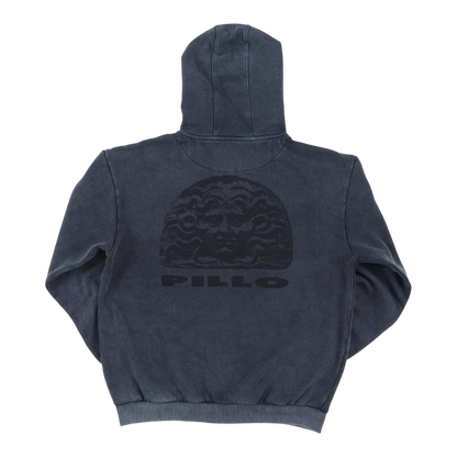 pillo washed zip hood